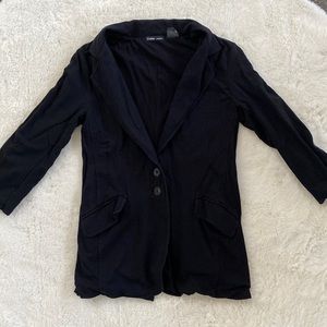 ❤️ Linq Black Soft Cotton Modal Blazer